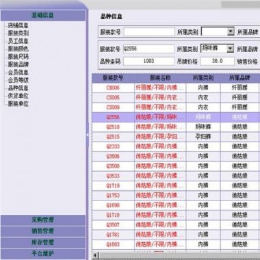 JAVA服装进销存系统完整源码 支持会