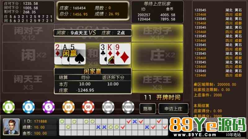 网狐二次开发仿爱玩棋牌三网通全套棋牌源码